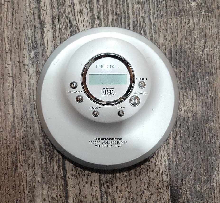 Durabrand Programmable Cd Player Portable Digital Bass Boost Silver