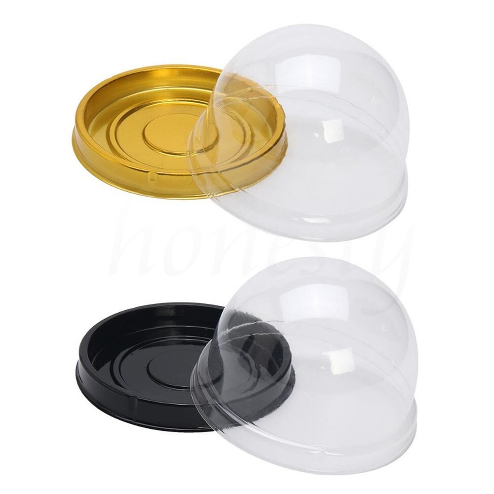 30pcs Clear Plastic Mini Cupcake Boxes Cake Packing Boxes Muffin Pod Dome Box