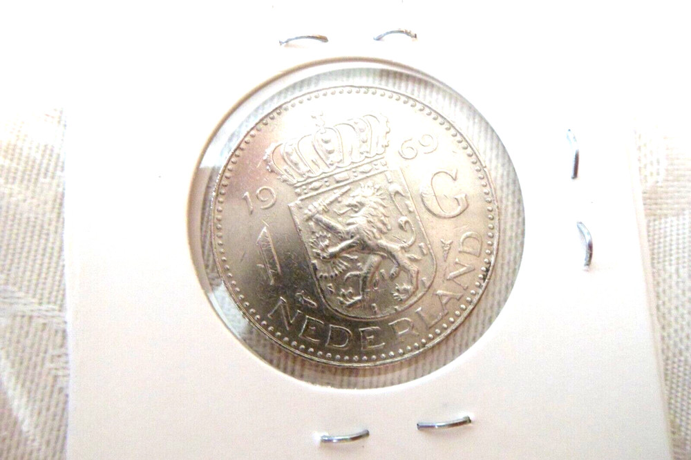1969 Netherlands 1 Gulden Coin