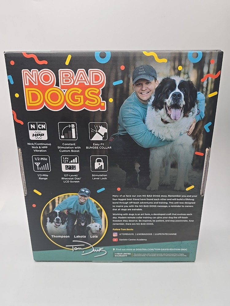 E-Collar Tom Davis 280C Boost & Lock, Waterproof, 1/2-Mile Range Dog Training Co