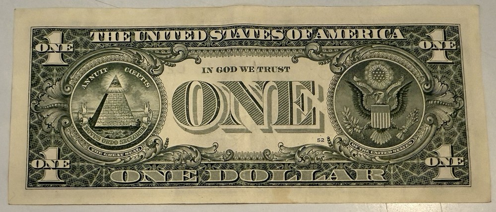 FRN One Dollar Error Ink Drop 2017