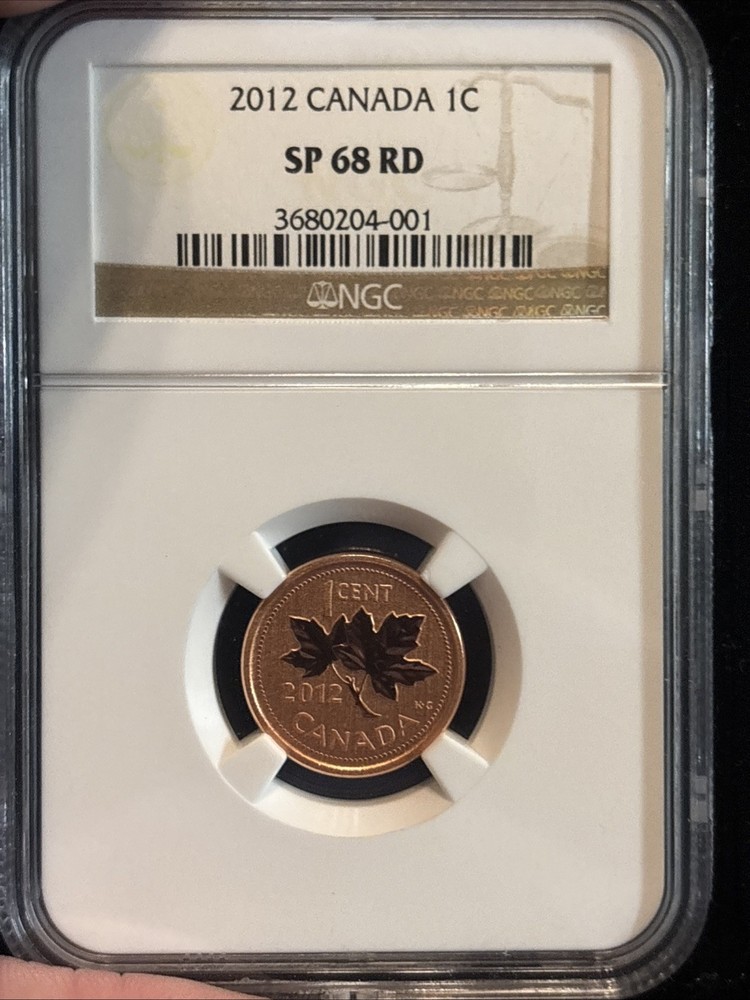 2012 Canada Penny Ngc Sp68 Red 1C