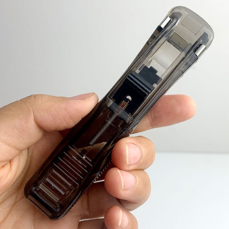 Portable Clip Push Stapler Fixed Binding Reusable Push Clamp Not Damage Paper