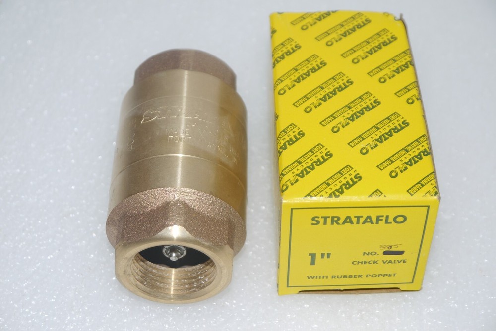 STRATAFLO 1" CHECK VALVE 385 W/ RUBBER POPPET NEW