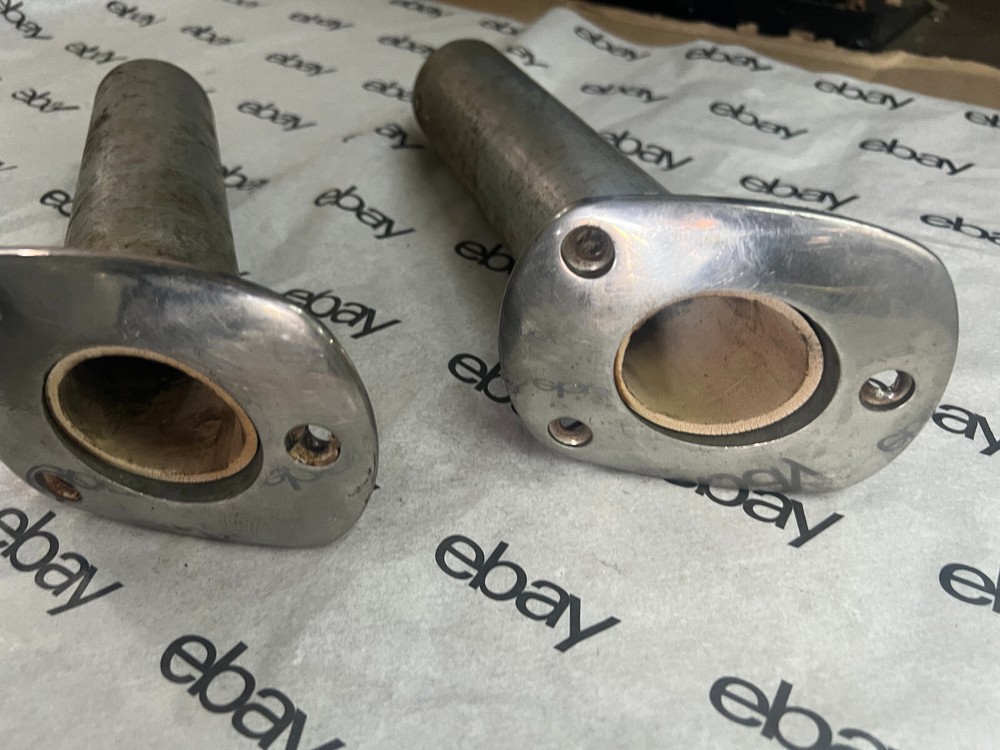 Marine Boat Rod Holders (PAIR) Angled Flash Mount