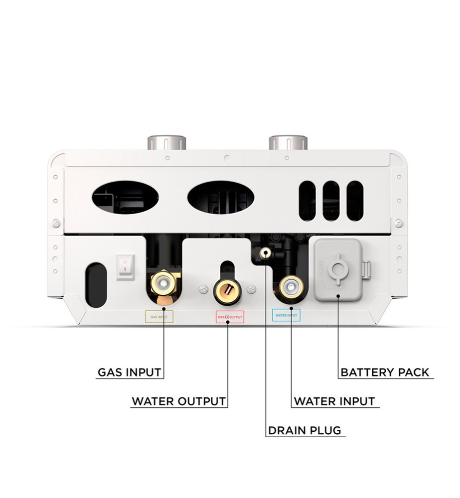 Eccotemp Luxé 1.85 GPM 52K BTU Portable Outdoor Tankless Water Heater (OPEN BOX)