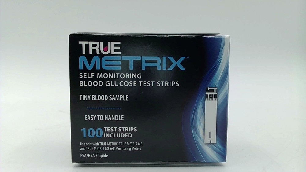True Metrix Blood Glucose Test Strips 100
