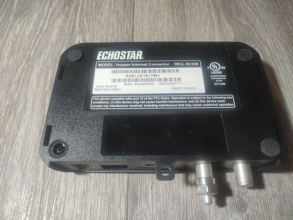 Dish Network Echostar - Model Hopper Internet Connector w/ Cables, Black