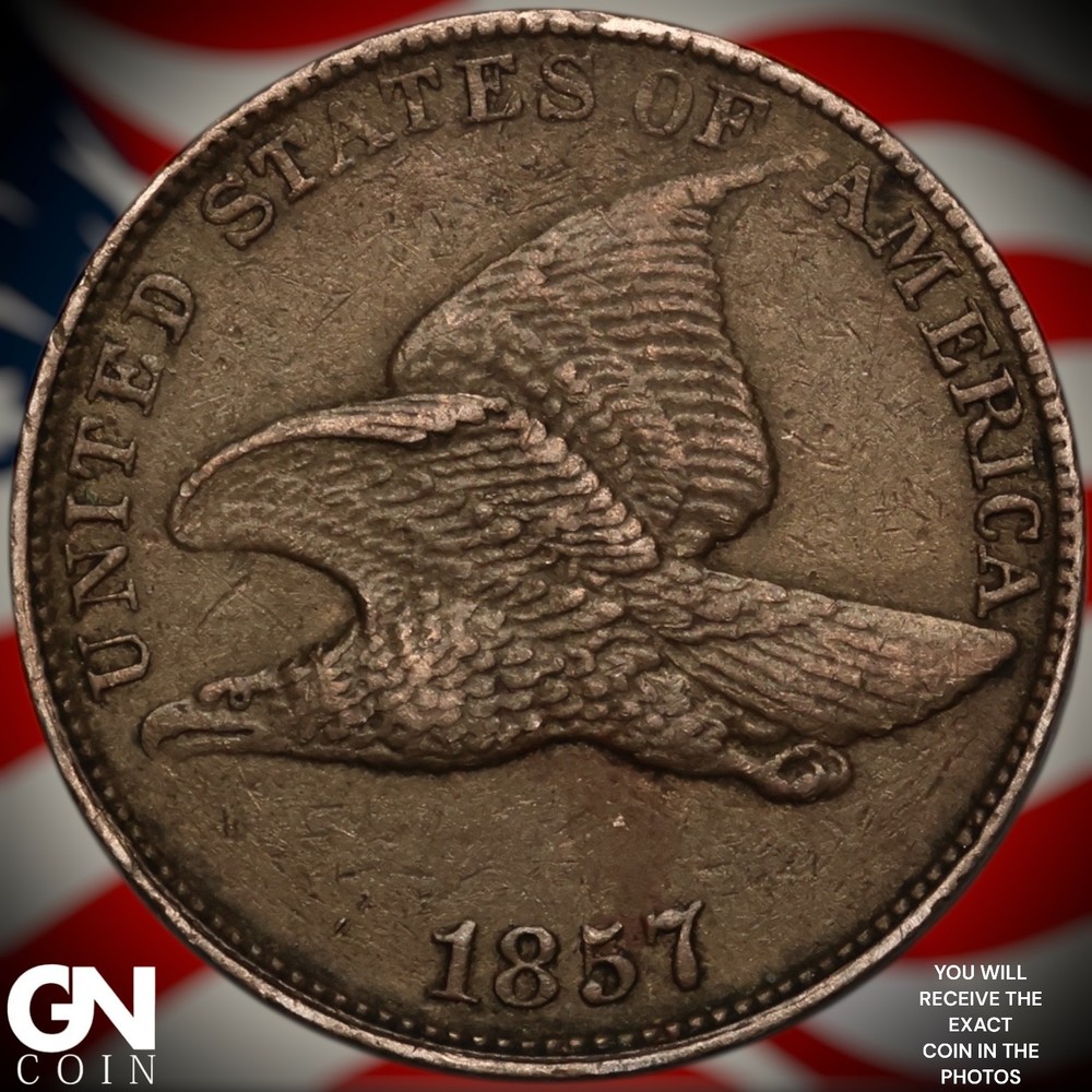 1857 Flying Eagle Cent Penny A1587