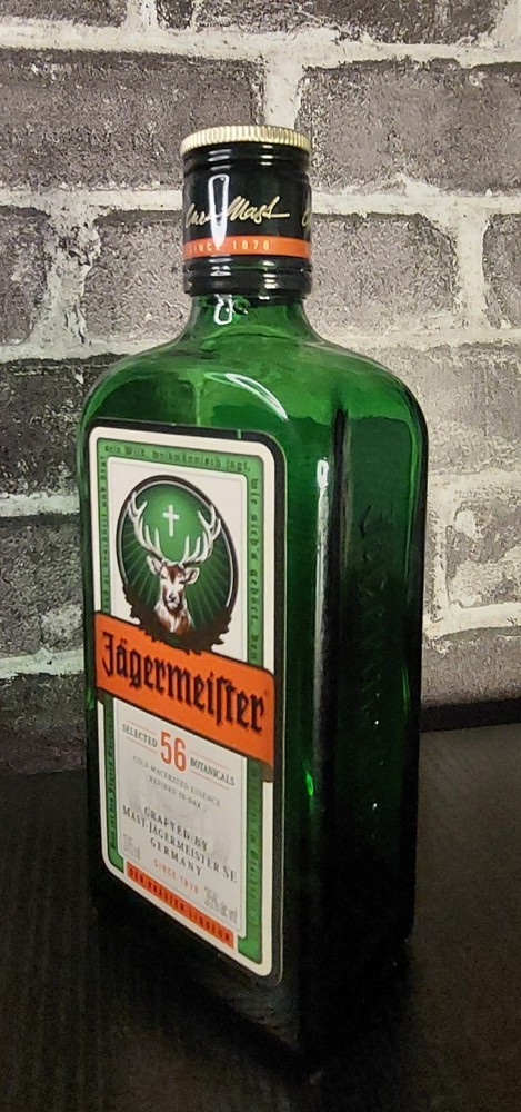 EMPTY!! 375ml Jagermeister Bottle