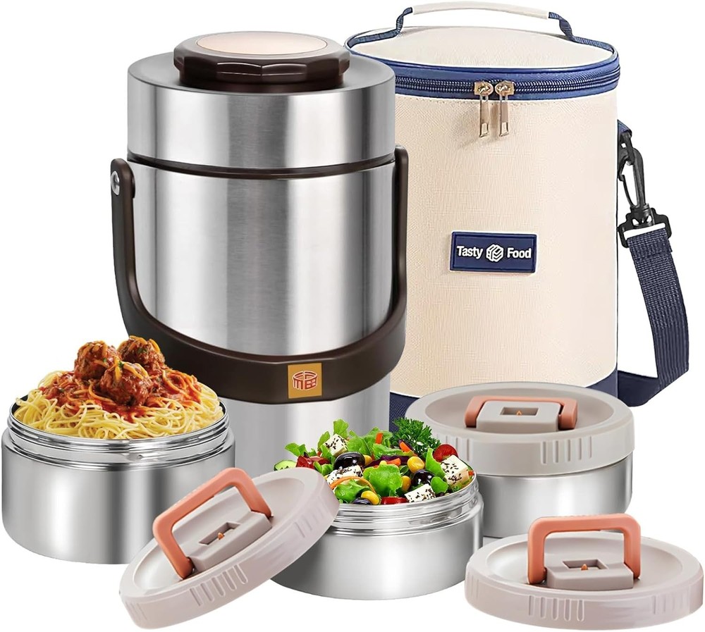 Termos Para Comida Grande 67 Oz Caliente Calentador De Portatil Acero Inoxidable