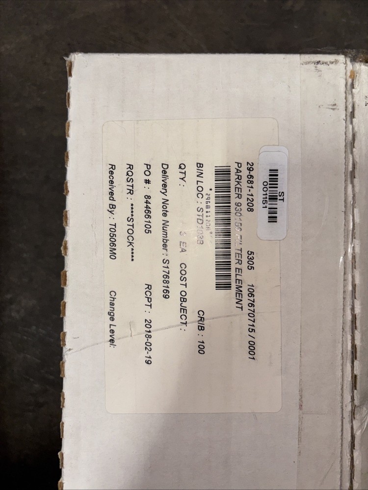 NEW!! PARKER 930156 FILTER ELEMENT