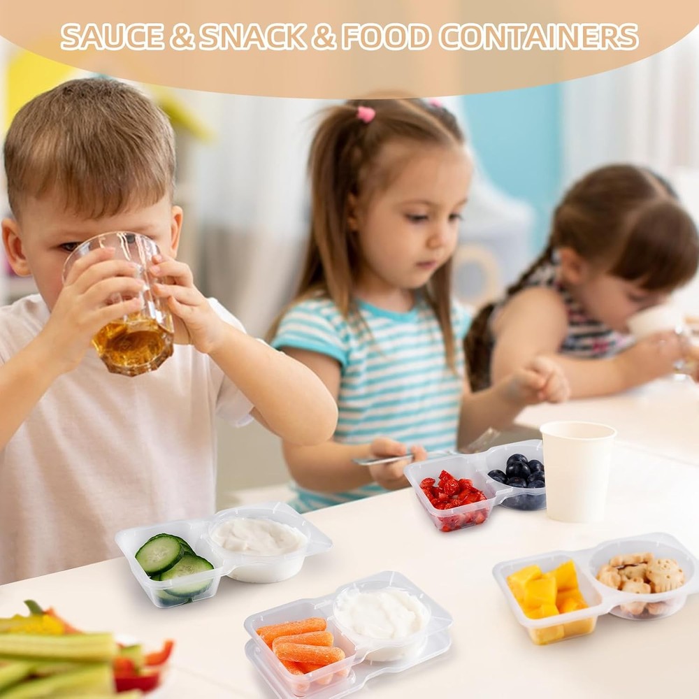 Snack Pack Containers 20Pcs - Snackle Box Container Portion Control