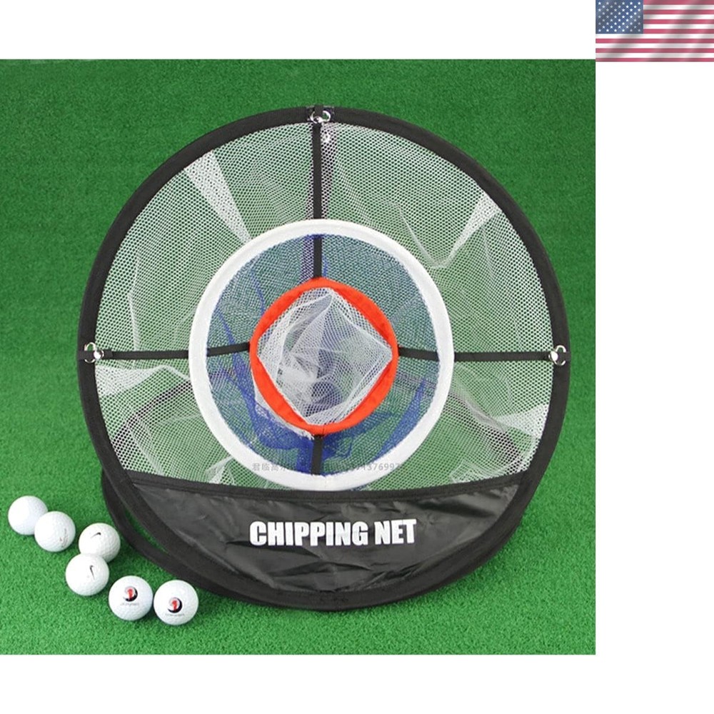 Golf Practice Net Golf Hitting Aid Training Chipping w/ Target Backyard Outdoor