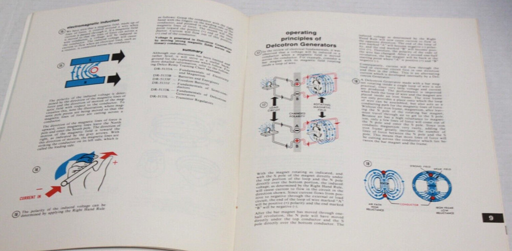 Delco Remy Delcotron Generators Training Chart Manual 9/85