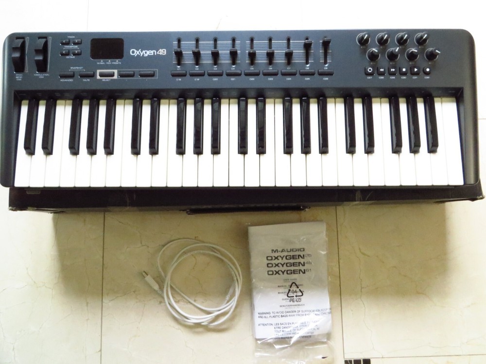 M-Audio Oxygen 49 Key USB MIDI Electronic Keyboard Controller 3rd Gen w/ Manual