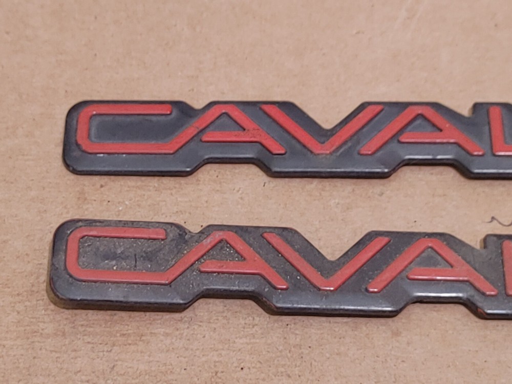 (2) CHEVROLET CAVALIER RS CIRCA '90 EMBLEMS 11.8" (X115}