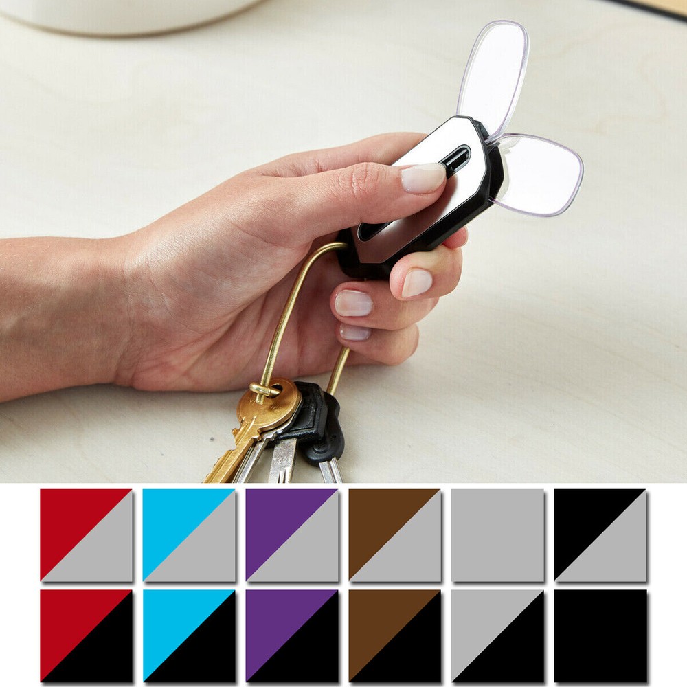 ThinOptics Secure Fit Armless Ultralight Reading Glasses with Keychain Case
