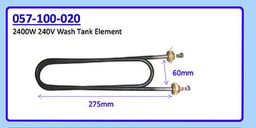 2400W 240V WASH TANK ELEMENT 057-100-020