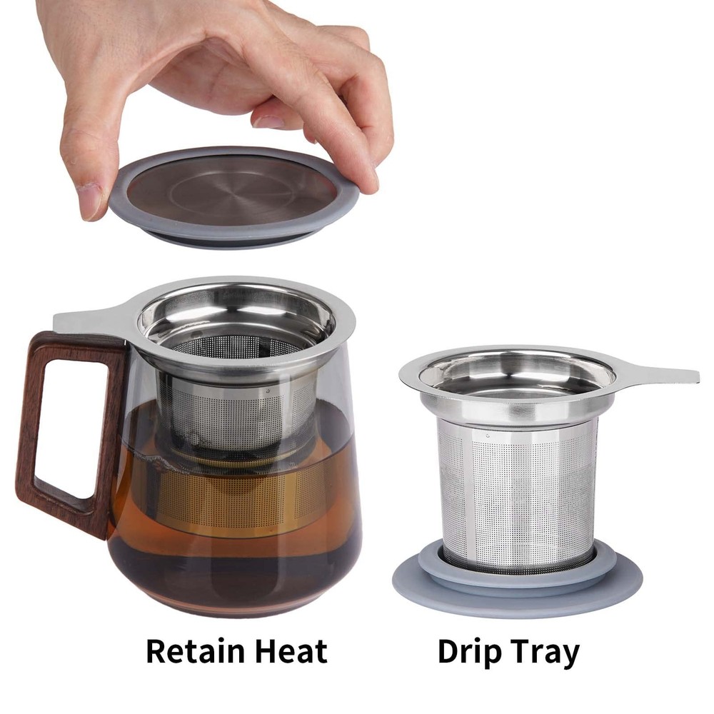 Extra Fine Mesh Tea Infuser/Strainer Stainless Steel Loose Leaf Tea Steeper