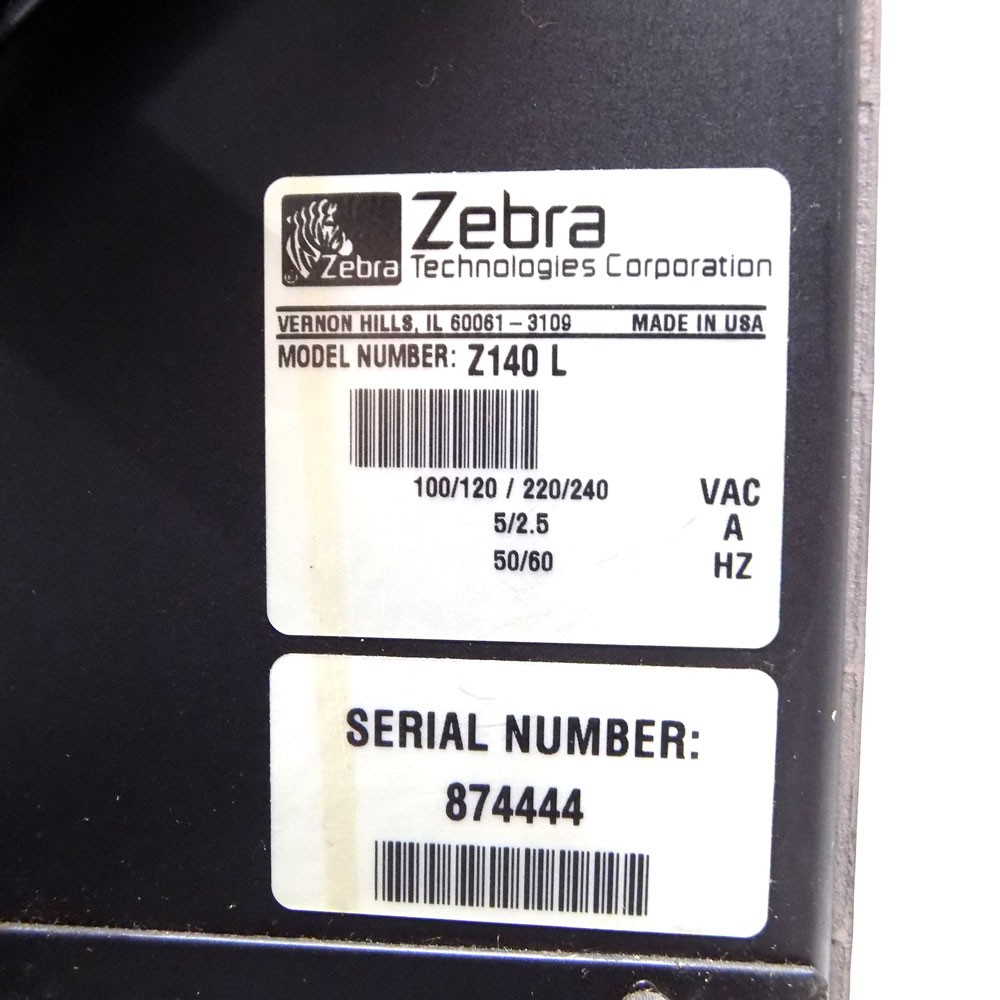Zebra Z140 L 203dpi Black/White Barcode Label Printer w/ Parallel Port TESTED