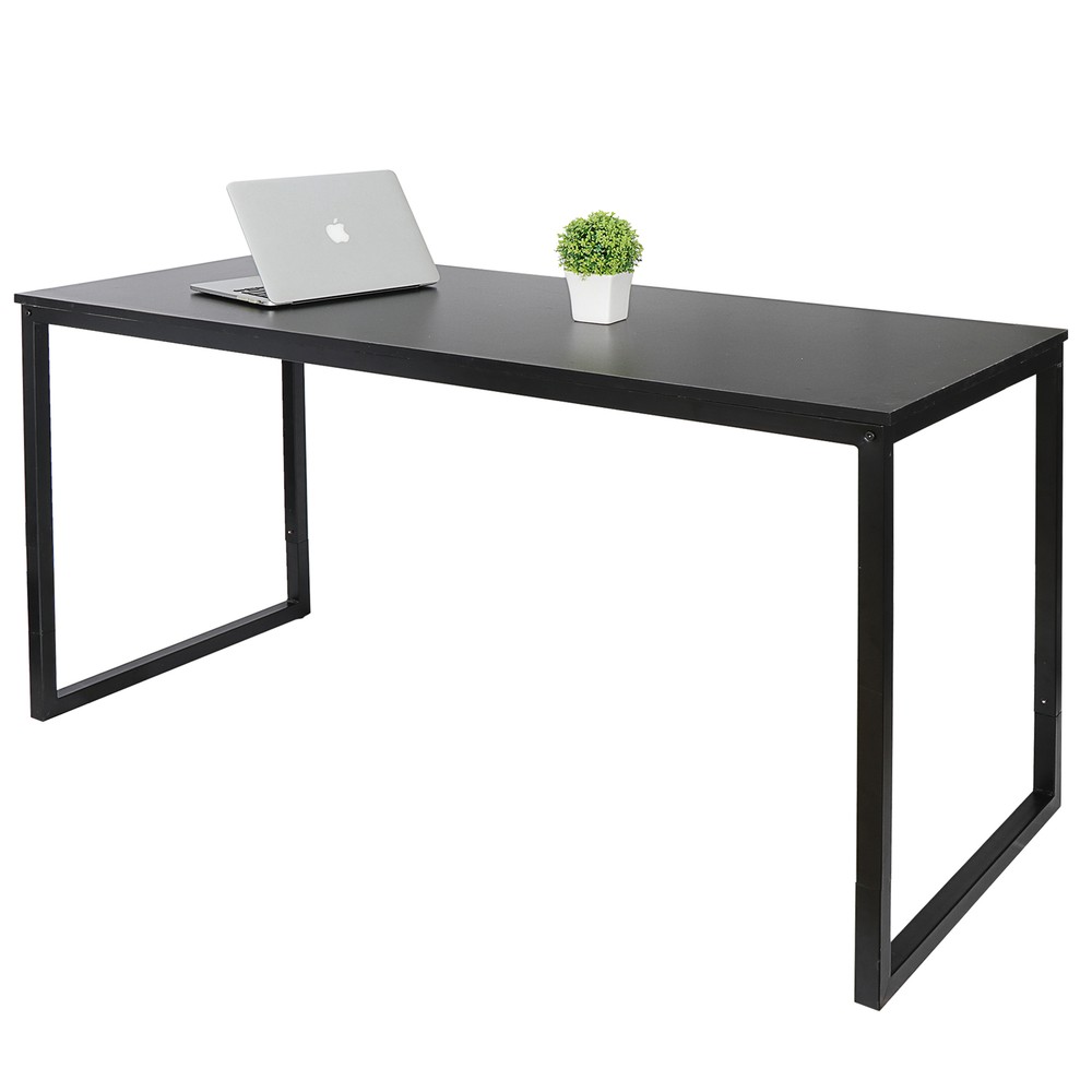 Computer Desk 55" Large Laptop PC Study Writing Table Simple Office Desk Black