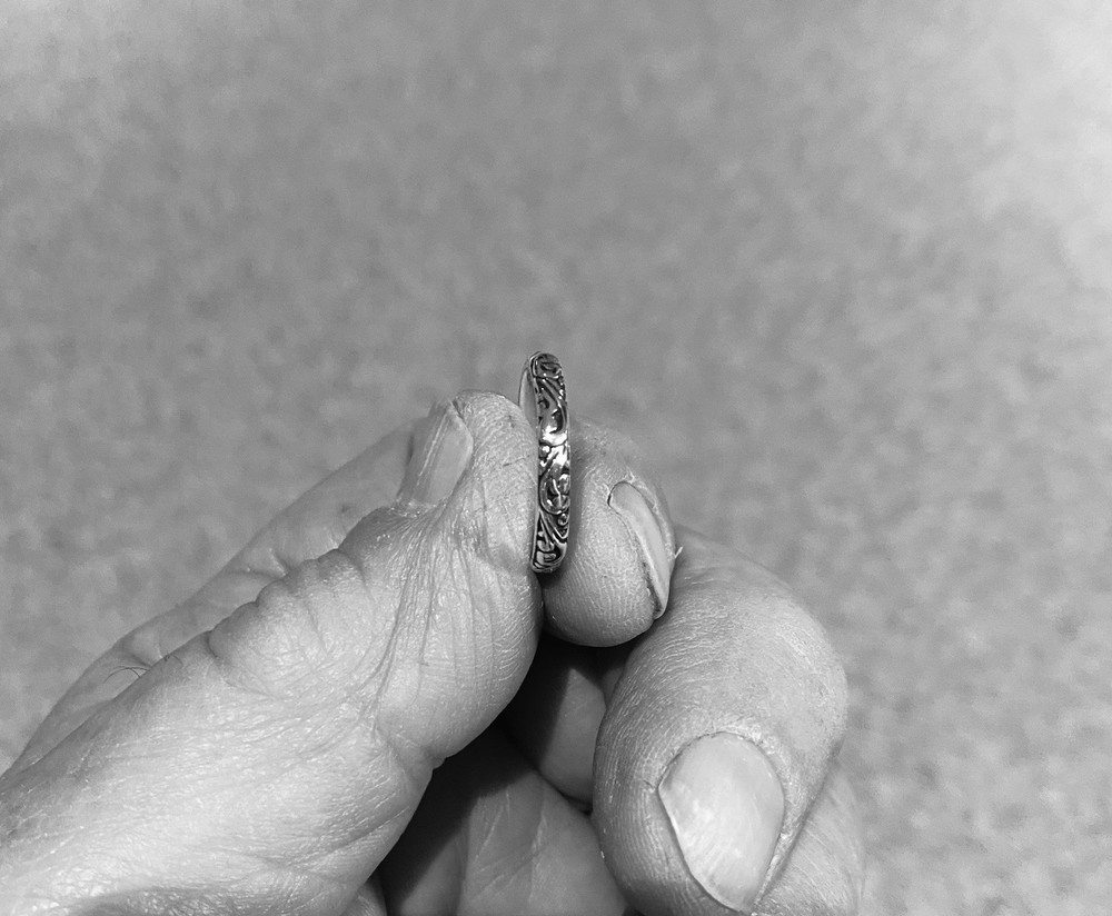 Beautiful Tooled Thin Band