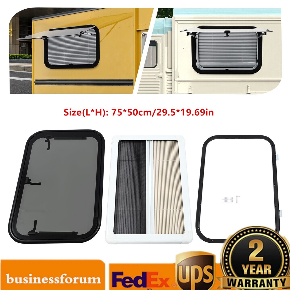Rv Exit Window 30" W X 20" H Optional Trim Rv Window Replacement Camper + Screen