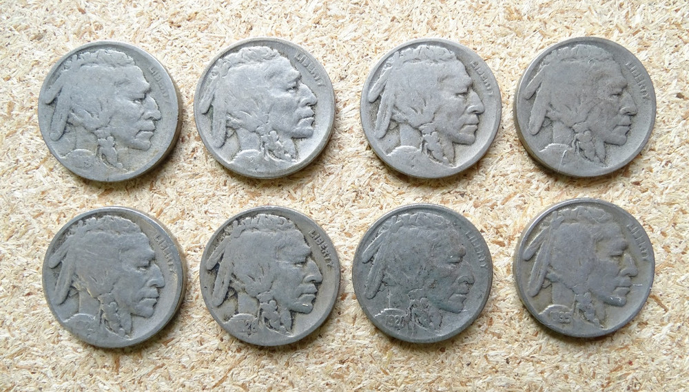 8 Assorted Buffalo Nickels / FedEx FS / 414933_8bn