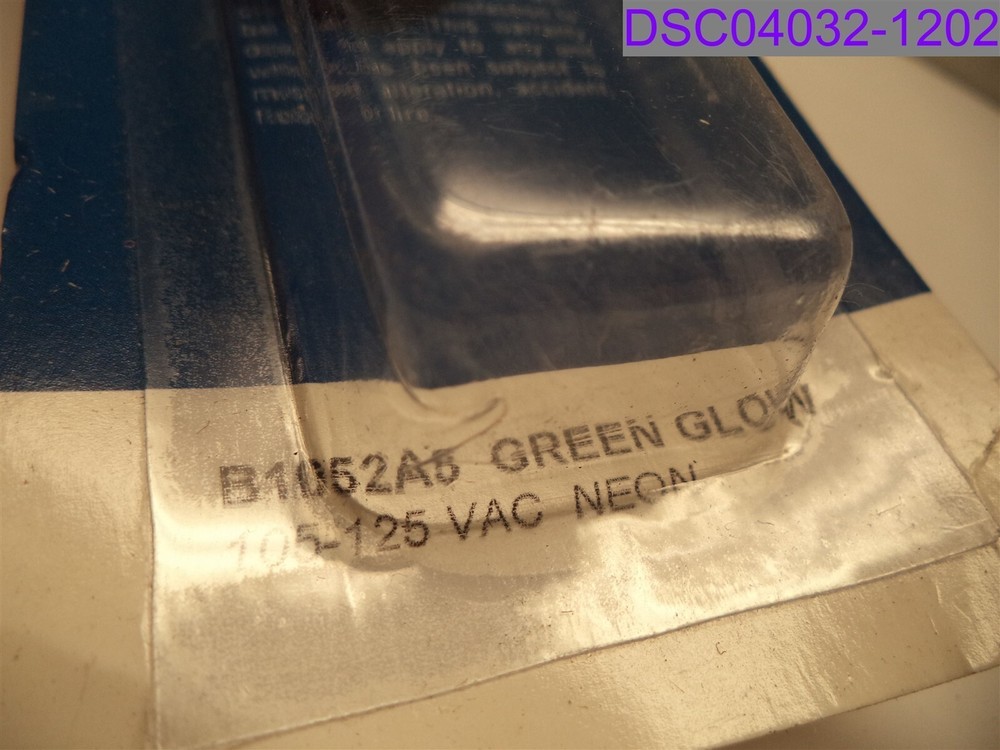Linrose Green Neon Pilot Light P/N B1052A5