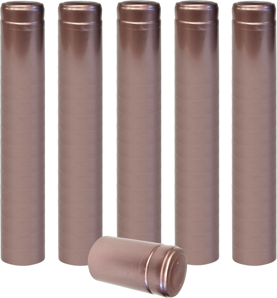 DUSTY ROSE PVC SHRINK CAPSULES 100 Pack
