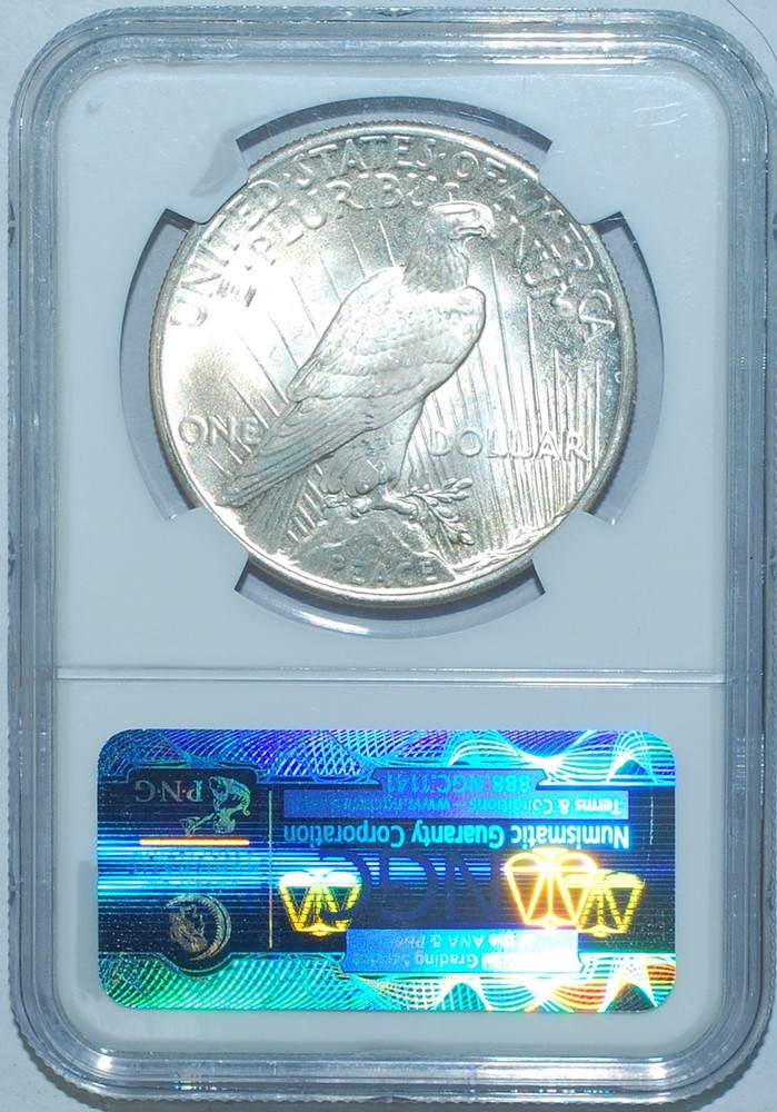 1925 P NGC MS66+ CAC Peace Silver Dollar
