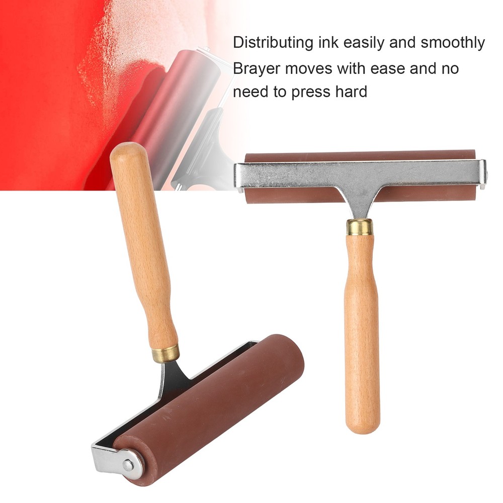 15cm Soft Rubber Brayer Roller For Printmaking Scrapbooks