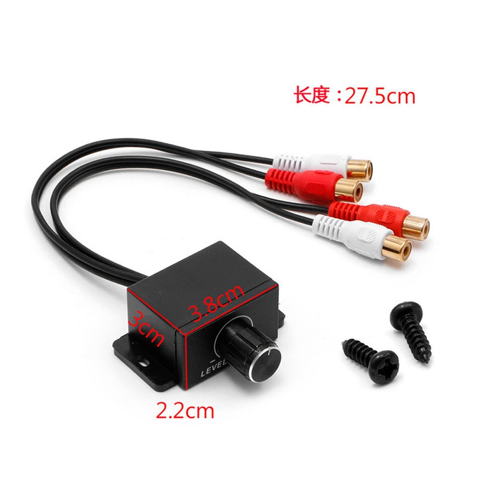Car Remote Amplifier Level Controller Bass Knob Volume Control Cable Universal