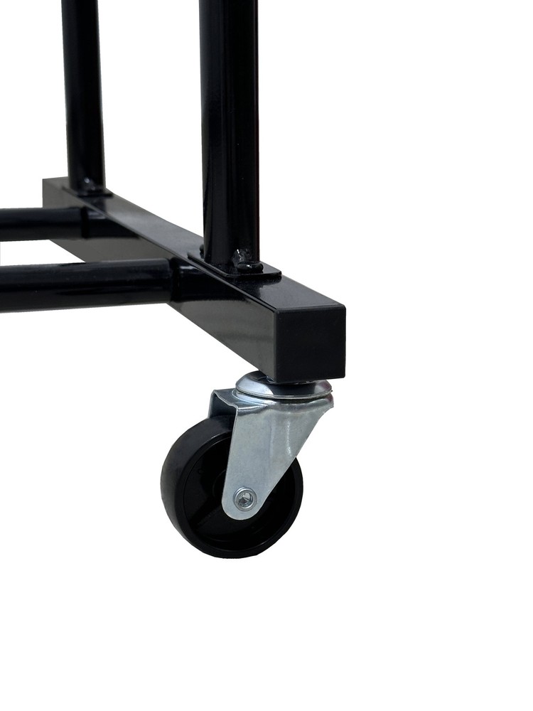 Double Garment Clothes Rack, Rich Black, Metal Frame