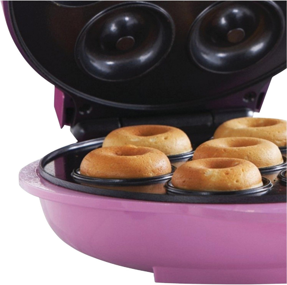 TS-250 Mini Donut Maker Machine, Non-Stick, Pink