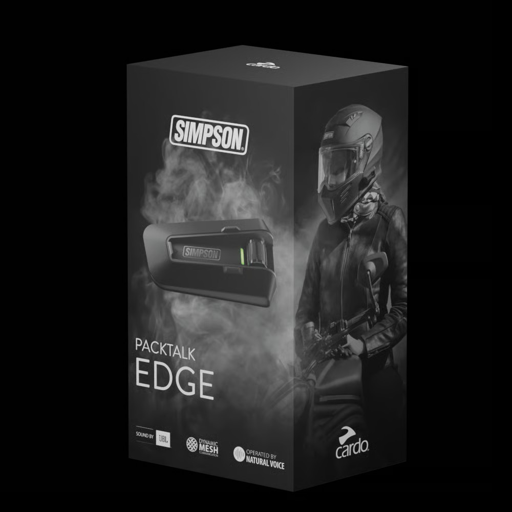 Simpson Motorcycle CSPT0001 Packtalk Edge Motorcycle Communication System