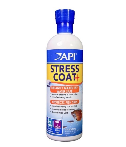 API Stress Coat 16 oz Aquarium Water Conditioner Dechlorinator