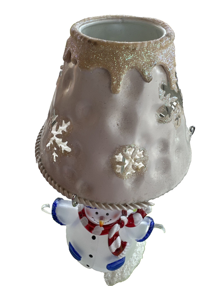 Snowman Tea Light Candle Lamp