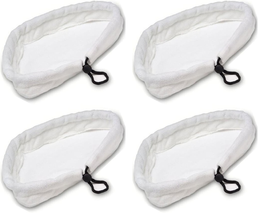 Exact Specifications Microfiber Pads - 4 Replacement Pads for H2O Steamboy Mop
