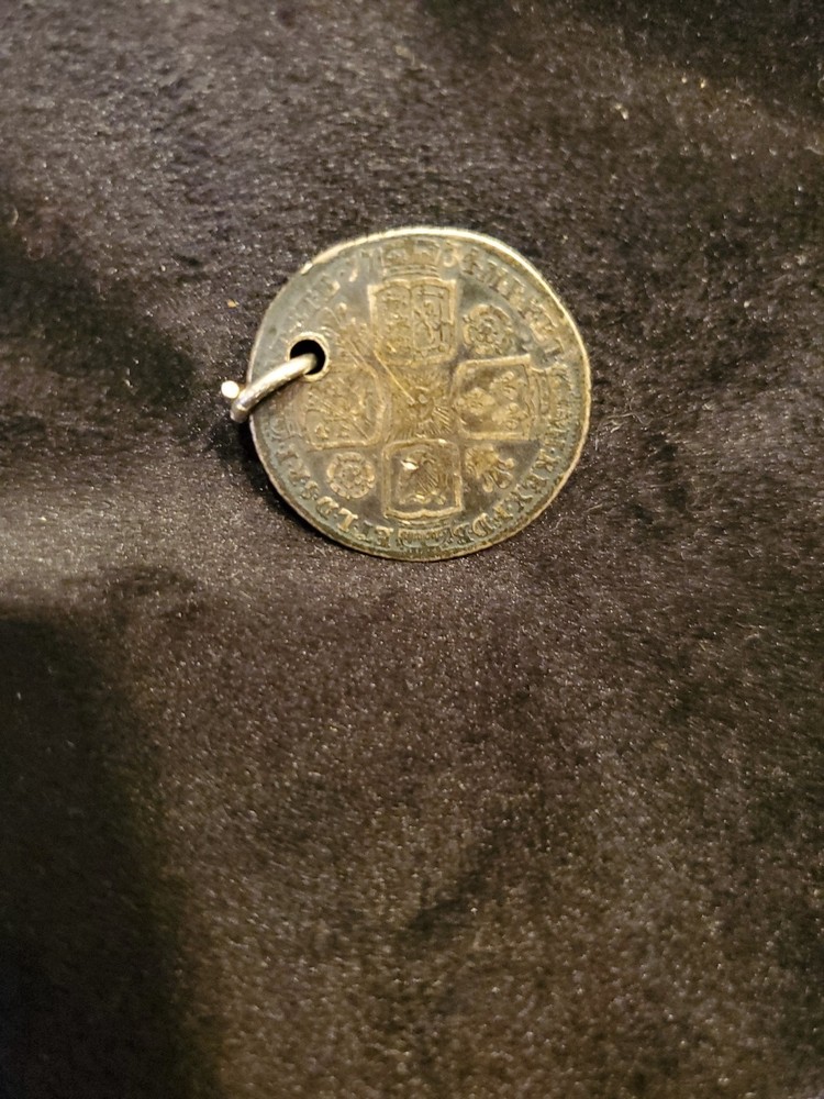 1734 Silver Sixpence Charm