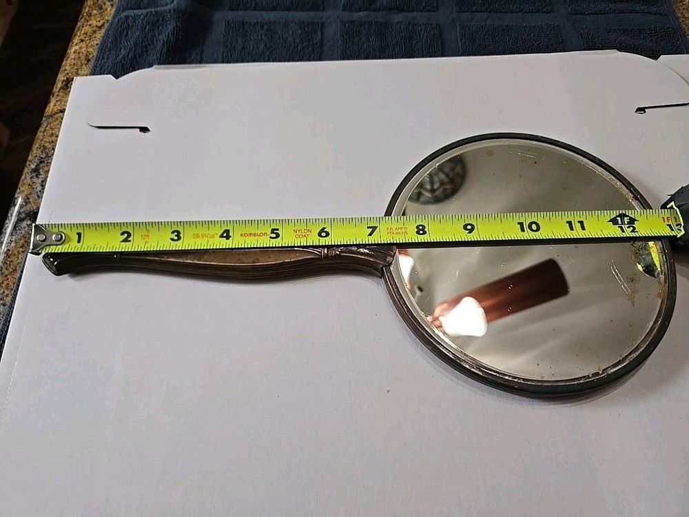 vintage hand-held vanity mirror
