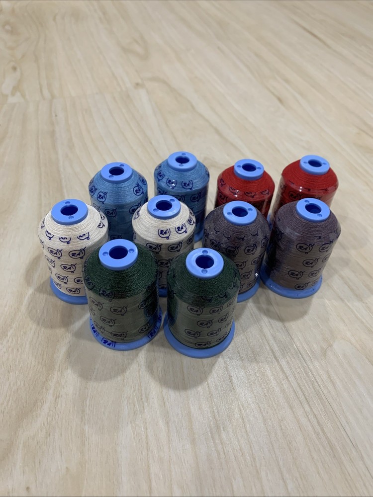 10 Spools of Robison- Anton Embroidery Thread, 1100 yards Polyester