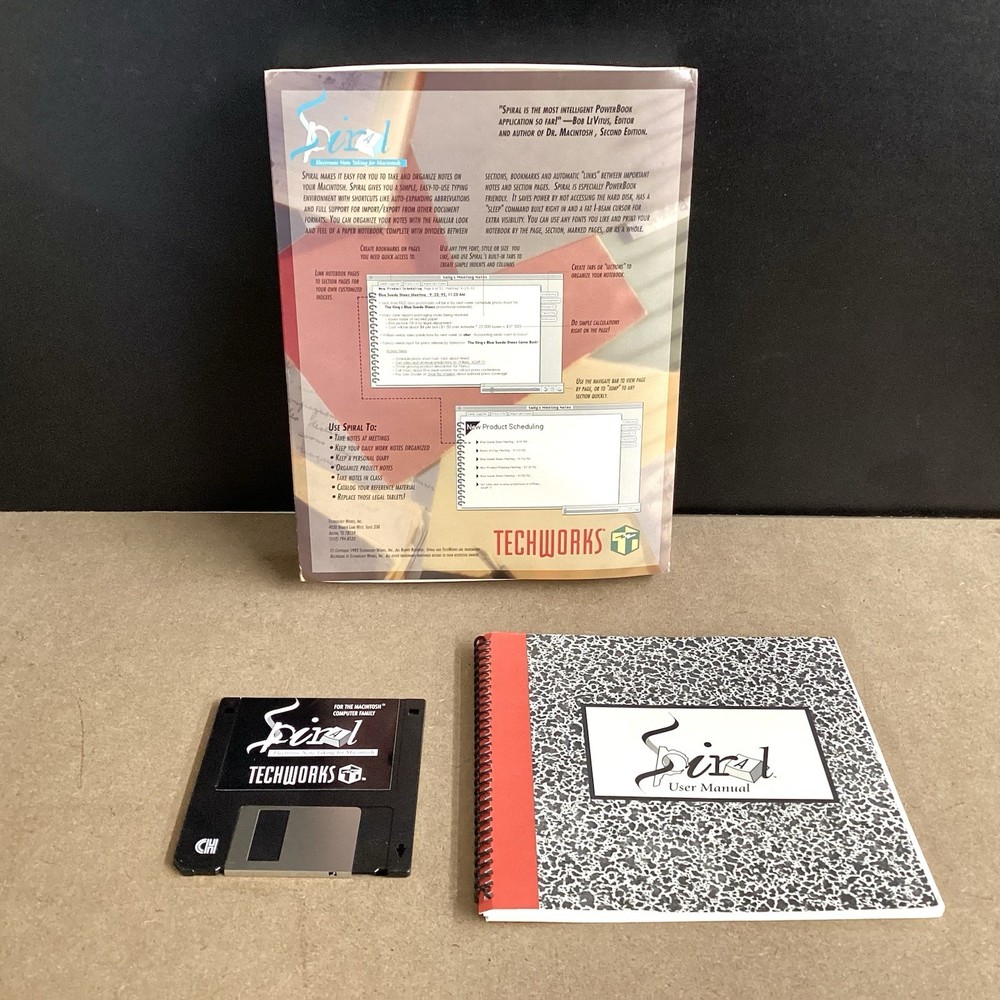 Techworks: “Spiral” Software For Macintosh