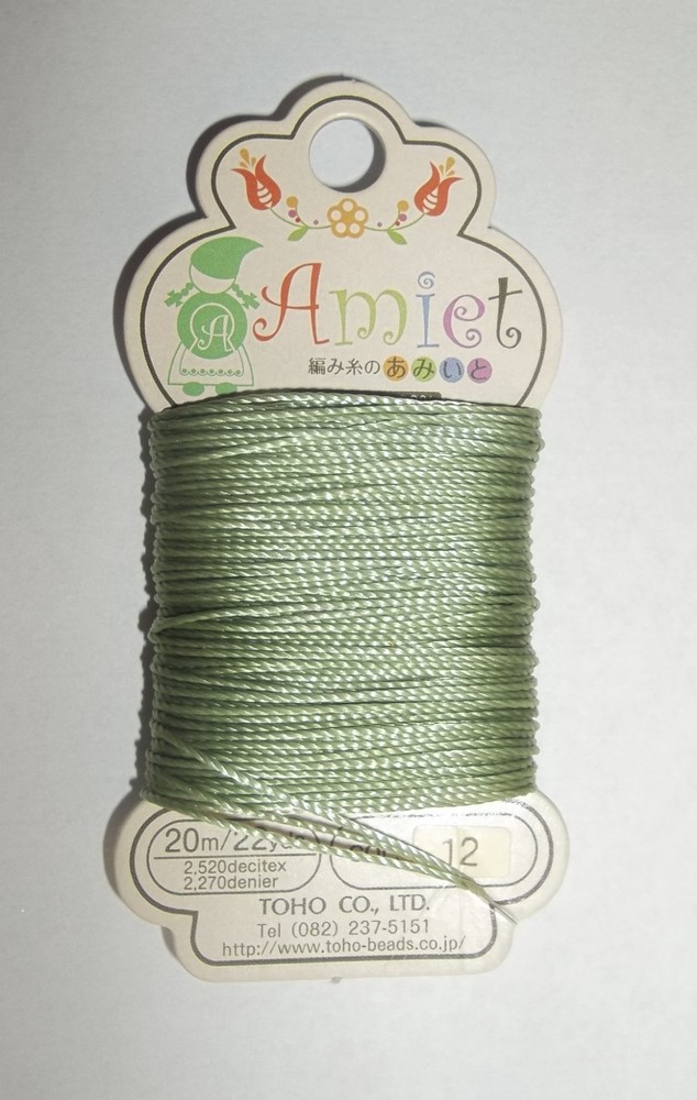 OLIVE Toho Co LTD.  Amiet Polyester Beading Thread - 22yrds/20m