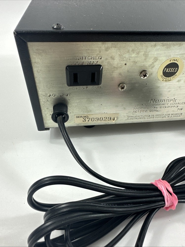 Numark EQ2310 10-Band Stereo Frequency Equalizer