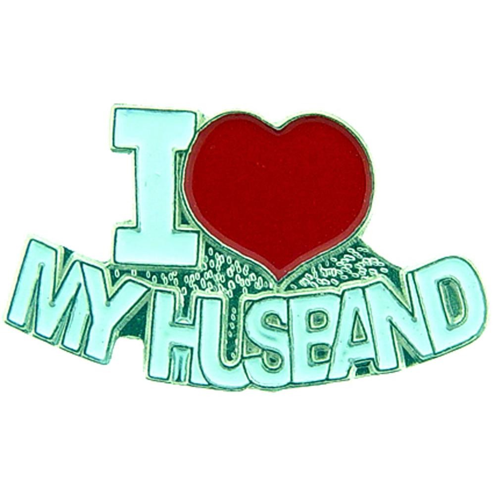 I Love My Husband Pin 1"
