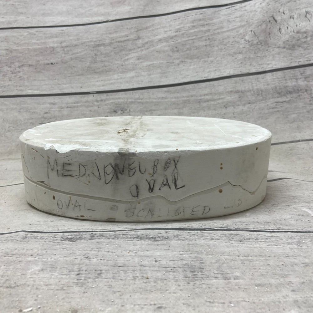 Unbranded Ceramic Casting Mold Medium Oval Shape Jewel Box