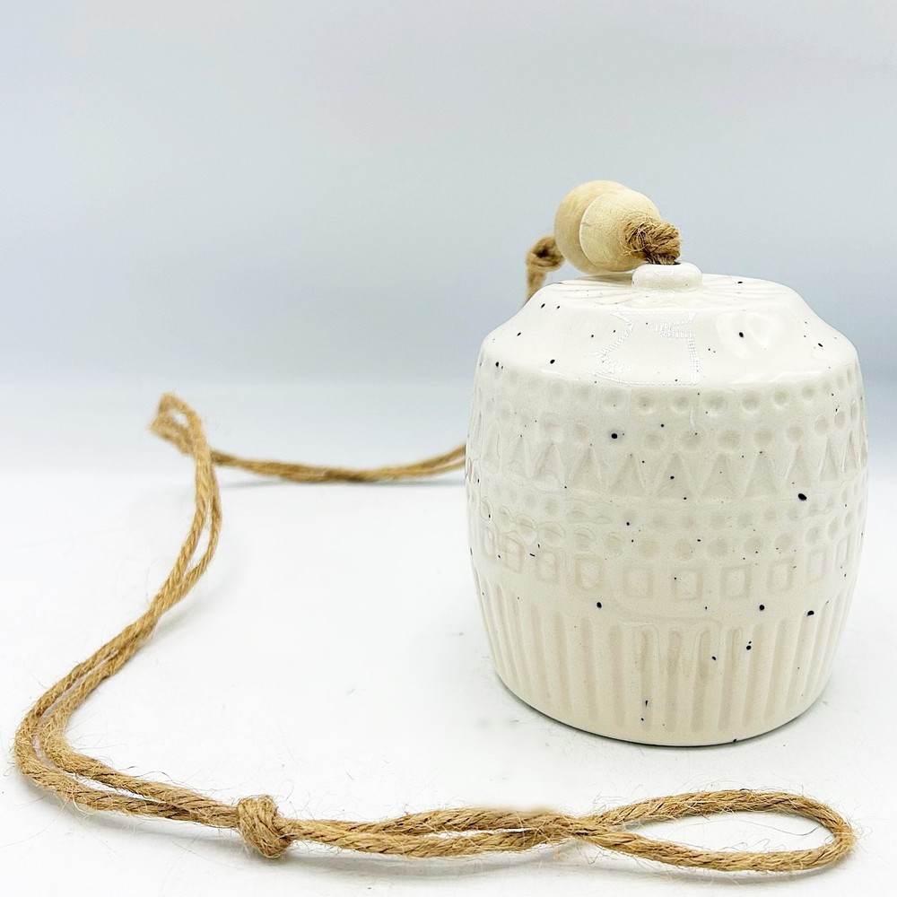 Natural Ceramic Bell Long Hanging Decor