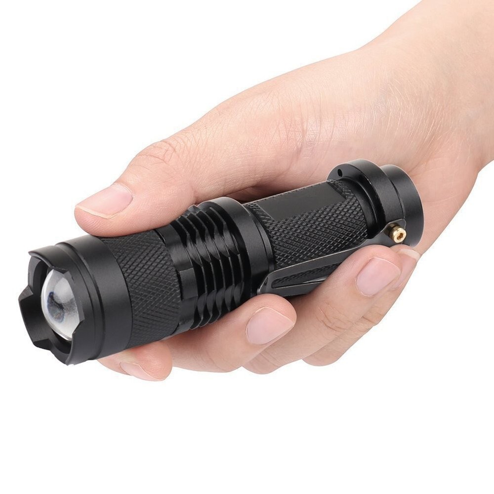 6PCS Mini LED Flashlight Torch Adjustable Focus Zoom Light Lamp